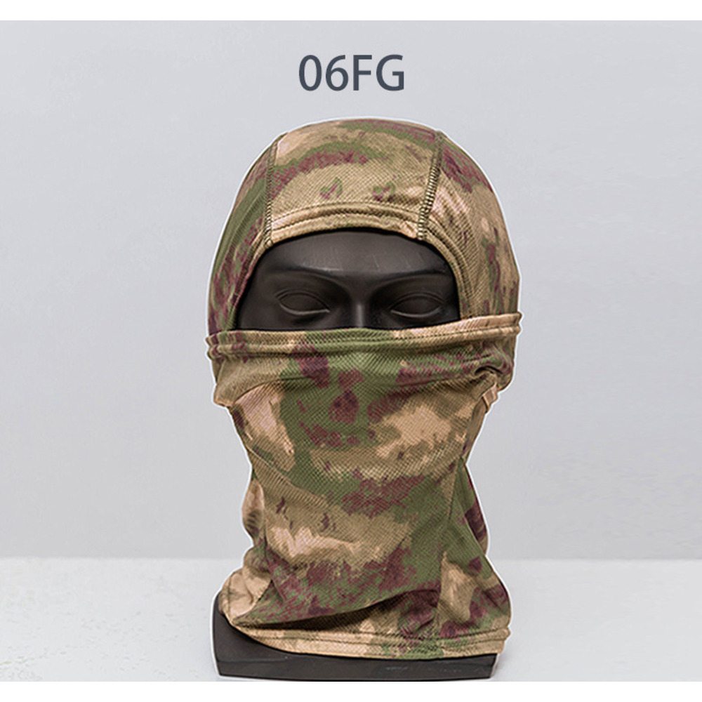 Letnia maska rowerowa na twarz, zewnętrzna, pyłoszczelna, z filtrem przeciwsłonecznym, kamuflażowa, taktyczna, z jednym otworem, na głowę, ocieplacz na szyję_voghion.com