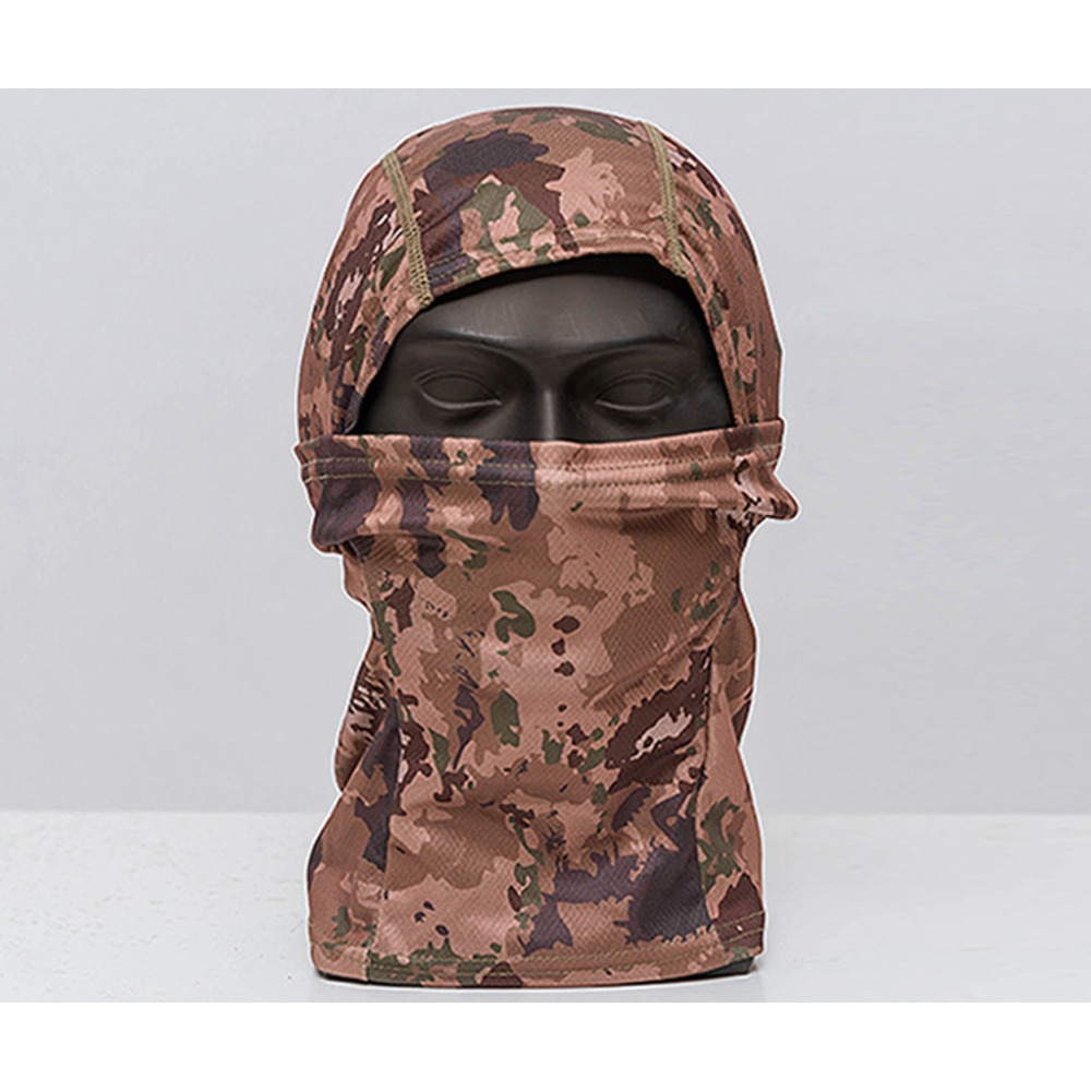 Letnia maska rowerowa na twarz, zewnętrzna, pyłoszczelna, z filtrem przeciwsłonecznym, kamuflażowa, taktyczna, z jednym otworem, na głowę, ocieplacz na szyję_voghion.com