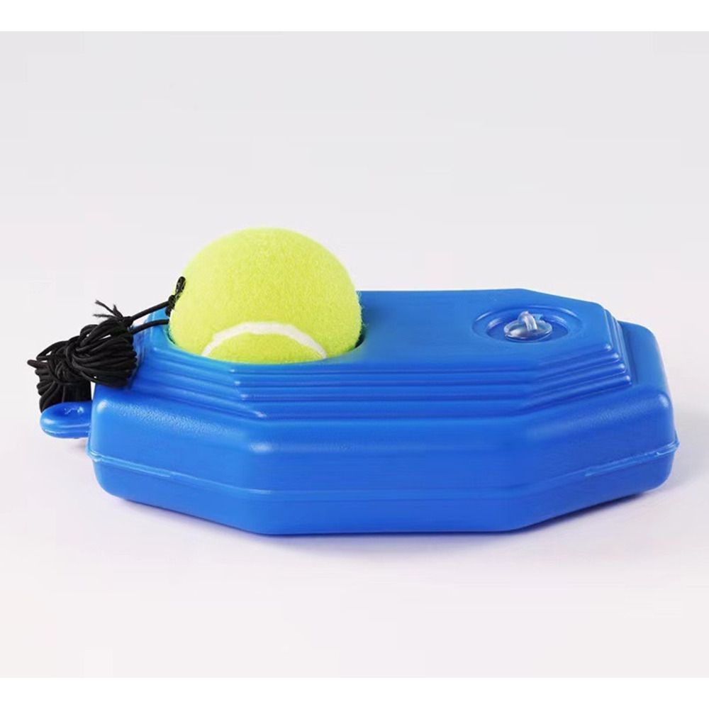 Allenatore di rimbalzo per tennis con corda altamente elastica - Base di allenamento durevole per giocatore singolo, accessorio da tennis resistente all'usura_voghion.com