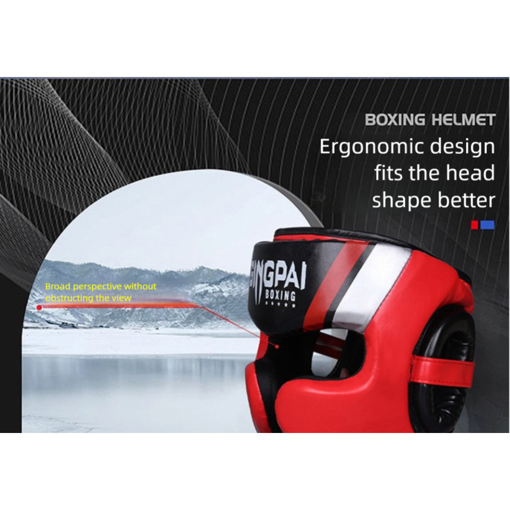 Thickened Full-face Boxing Helmet For Mma And Muay Thai Training_voghion.com
