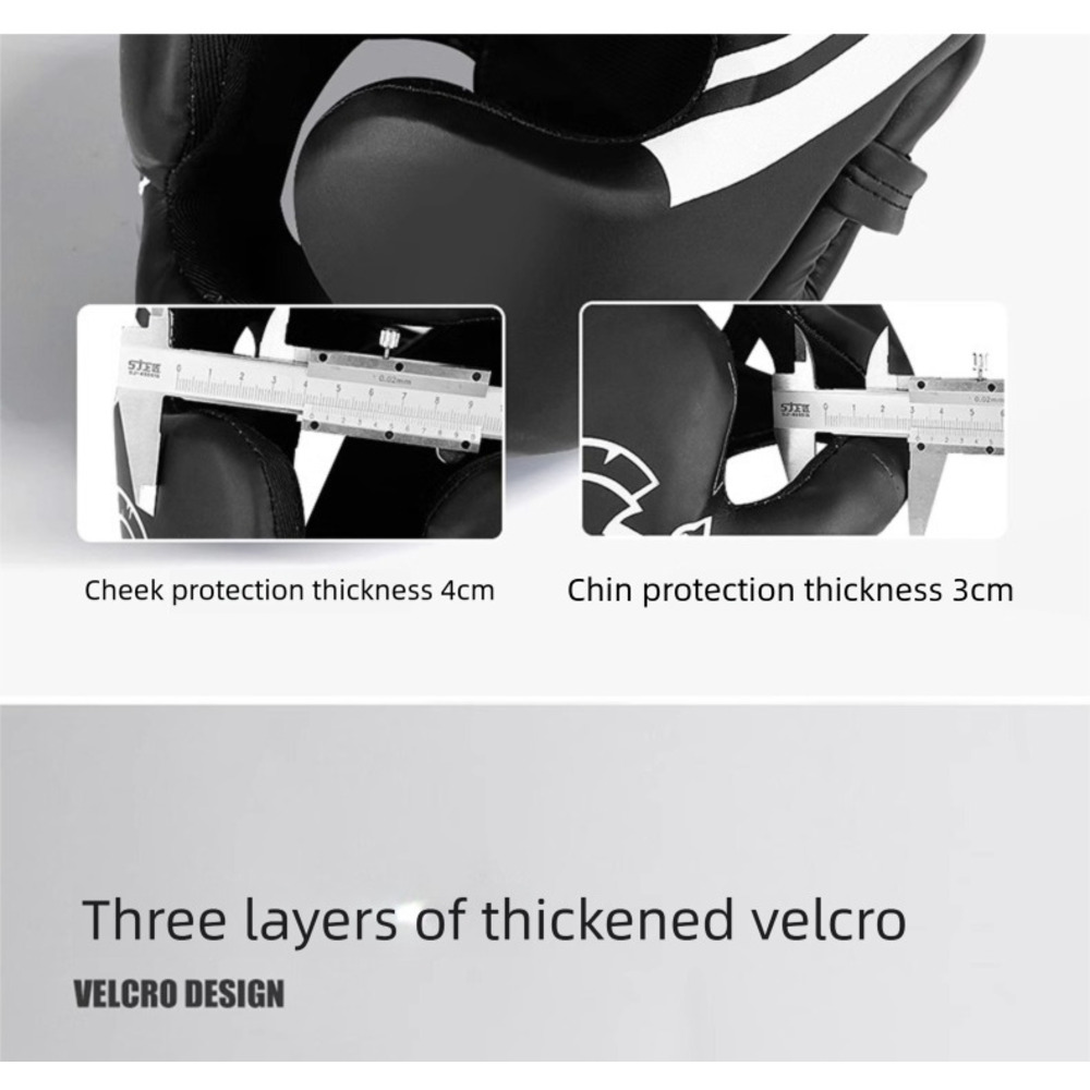 Profesionalus bokso šalmas su veido apsauga suaugusiems vaikams_voghion.com