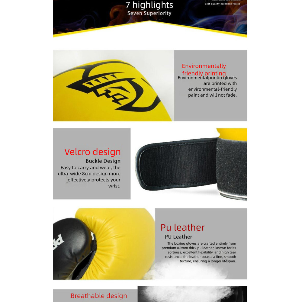 Luvas de boxe brasileiras pretorian para muay thai e kickboxing_voghion.com