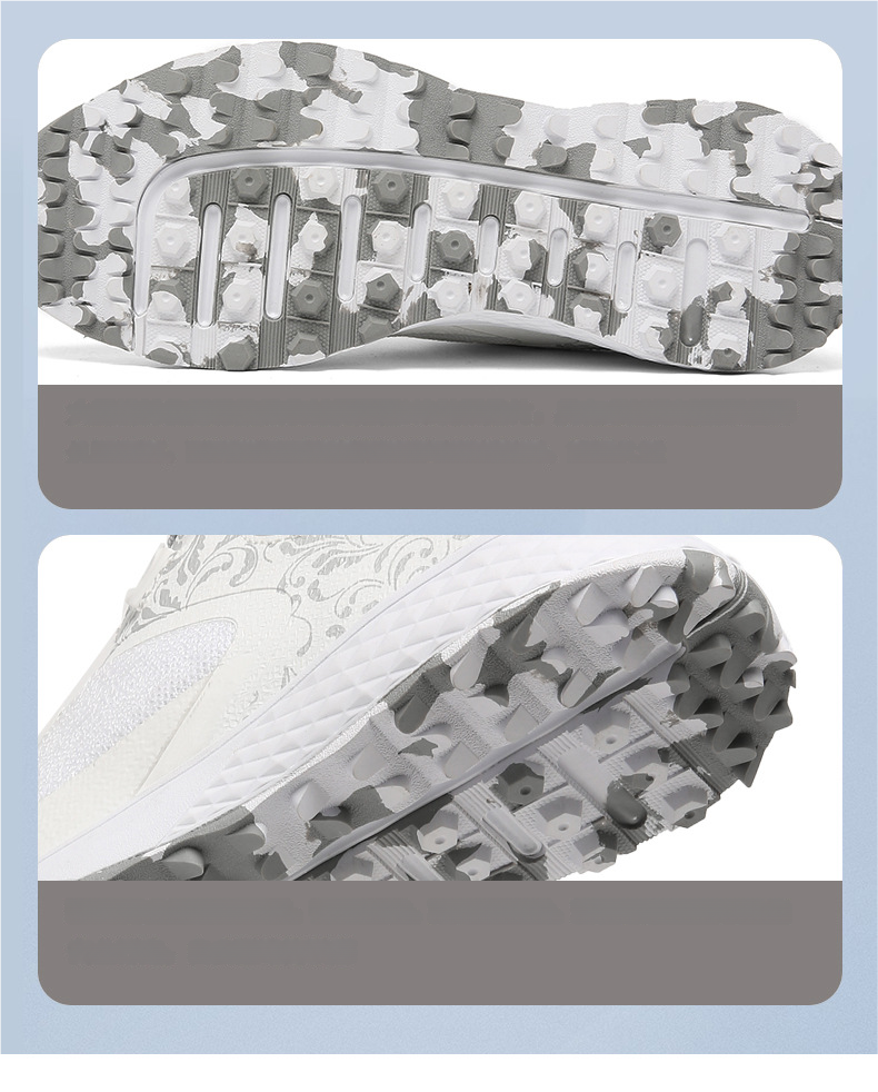 2025 Spring Summer New Women's With Fixed Spikes Breathable Golf Shoes_voghion.com