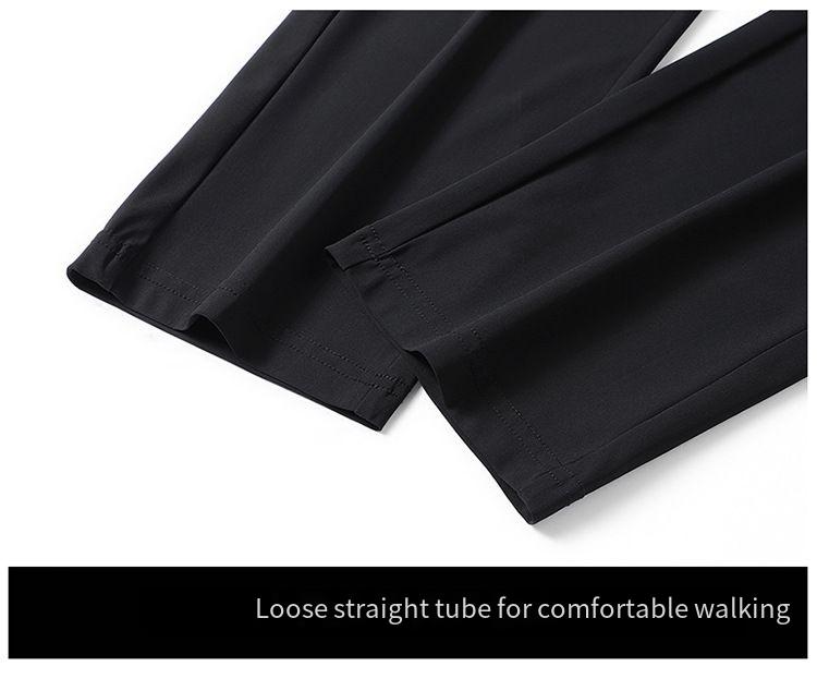 Plus Größe Sommer Ice Silk Männer Jogger Jogginghose Hohe Elastizität Schnell Trocknend Lässig Gerade_voghion.com