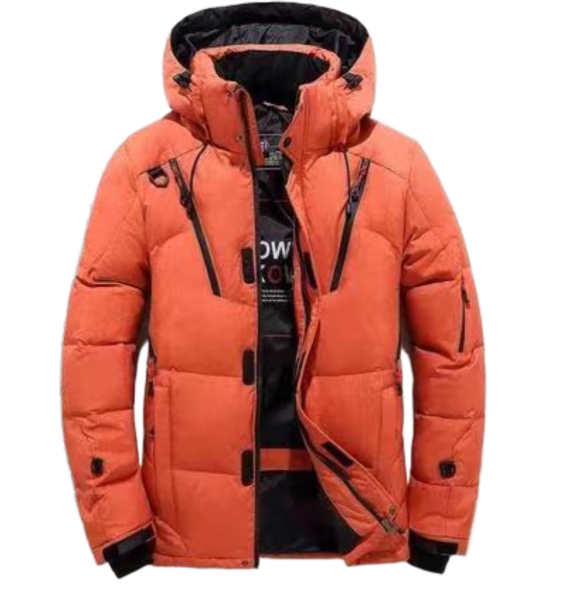 Giacca corta da uomo con cappuccio, casual, invernale, da esterno, spessa, Yama_voghion.com