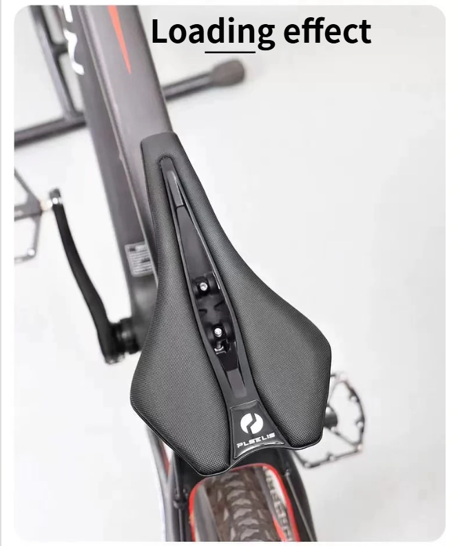 PLSELIS Mountain Bike Titanium Bow Racing Hollow Breathable Ultra-light Comfortable Saddle_voghion.com