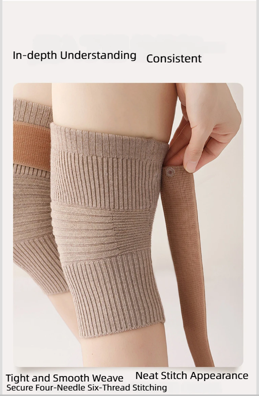 Cinghia di lana calda vecchie gambe fredde uomini e donne ginocchiere sport articolari antiscivolo stanza climatizzata_voghion.com