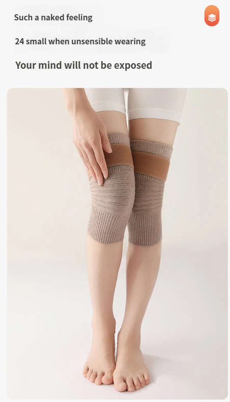 Cinghia di lana calda vecchie gambe fredde uomini e donne ginocchiere sport articolari antiscivolo stanza climatizzata_voghion.com
