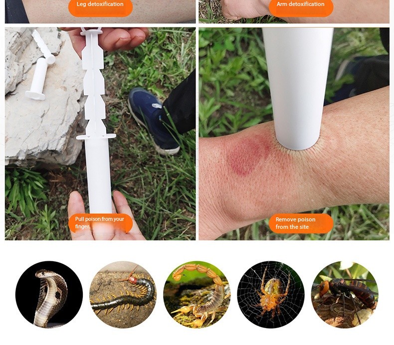 Outdoor Emergency Venom Vacuum Extractor | Portable Suction Tool For Snake/Insect/ Bee Stings & Pus/Blood Removal_desvips.com