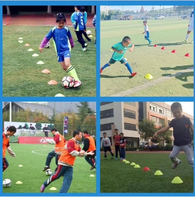 Fußball Trainingshütchen Set Für Kinder Agility Hindernisse_voghion.com