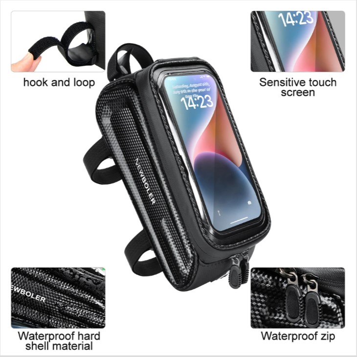 Bicycle Phone Bag Waterproof Front Frame Storage For Mtb And Road_voghion.com