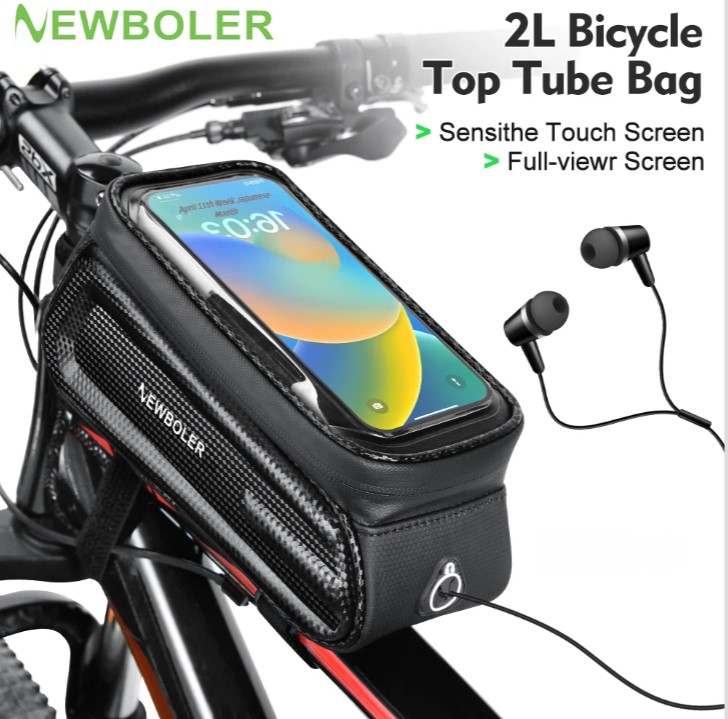 Bicycle Phone Bag Waterproof Front Frame Storage For Mtb And Road_voghion.com