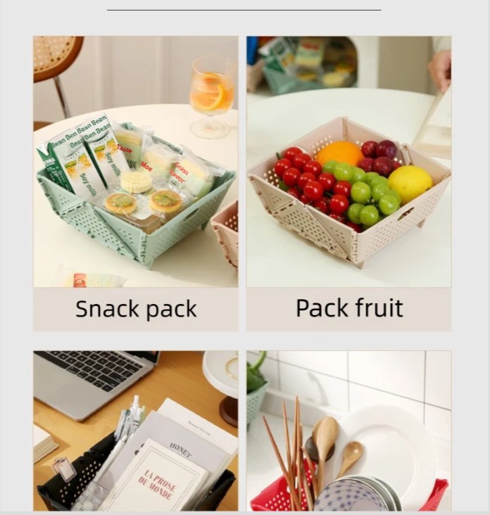 Collapsible Fruit Basket Drainer For Kitchen And Home Storage_voghion.com