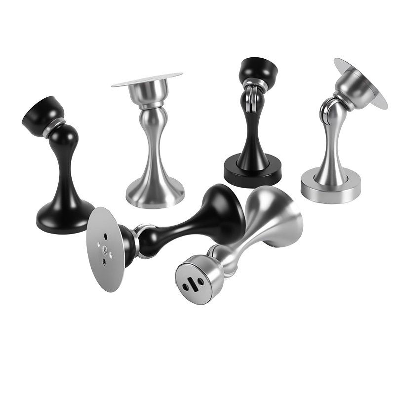 304 Stainless Steel Magnetic Door Stopper, Anti-Collision Door Holder, Drill-Free & Drill Dual-Use Door Stop_voghion.com
