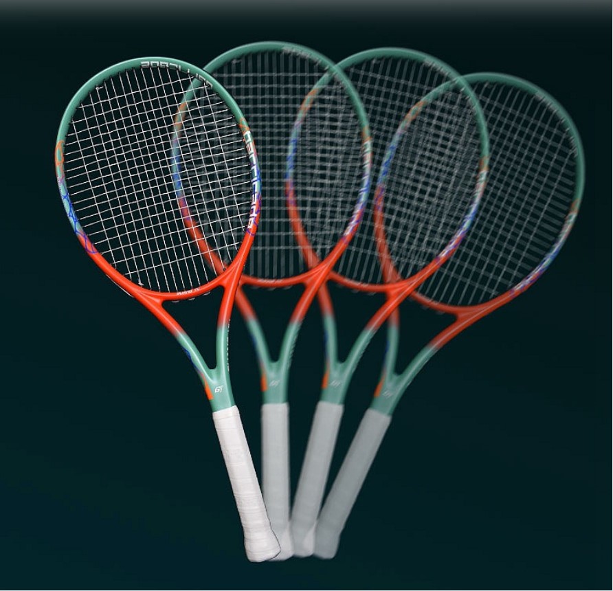 Tennisracket van volledig koolstofvezel, professioneel wedstrijdracket met hoge elasticiteit voor volwassenen (mannen en vrouwen), enkelvoudig trainingsracket

_voghion.com