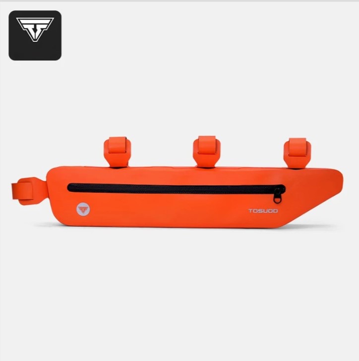 Waterproof Bike Frame Bag, Slim Front Tube Bag For Mountain & Road Bikes, Cycling Saddle Bag Accessory_voghion.com