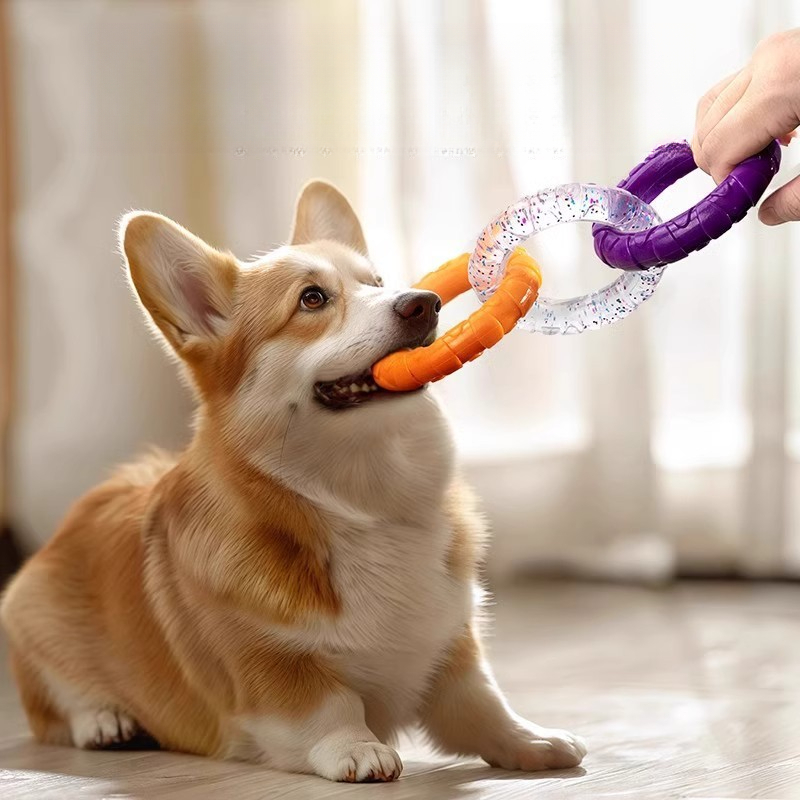 Dog Teething Cleaning Chew Pulling Durable Toy Puppy Training Interactive Pet Boredom Relief Artifact_voghion.com