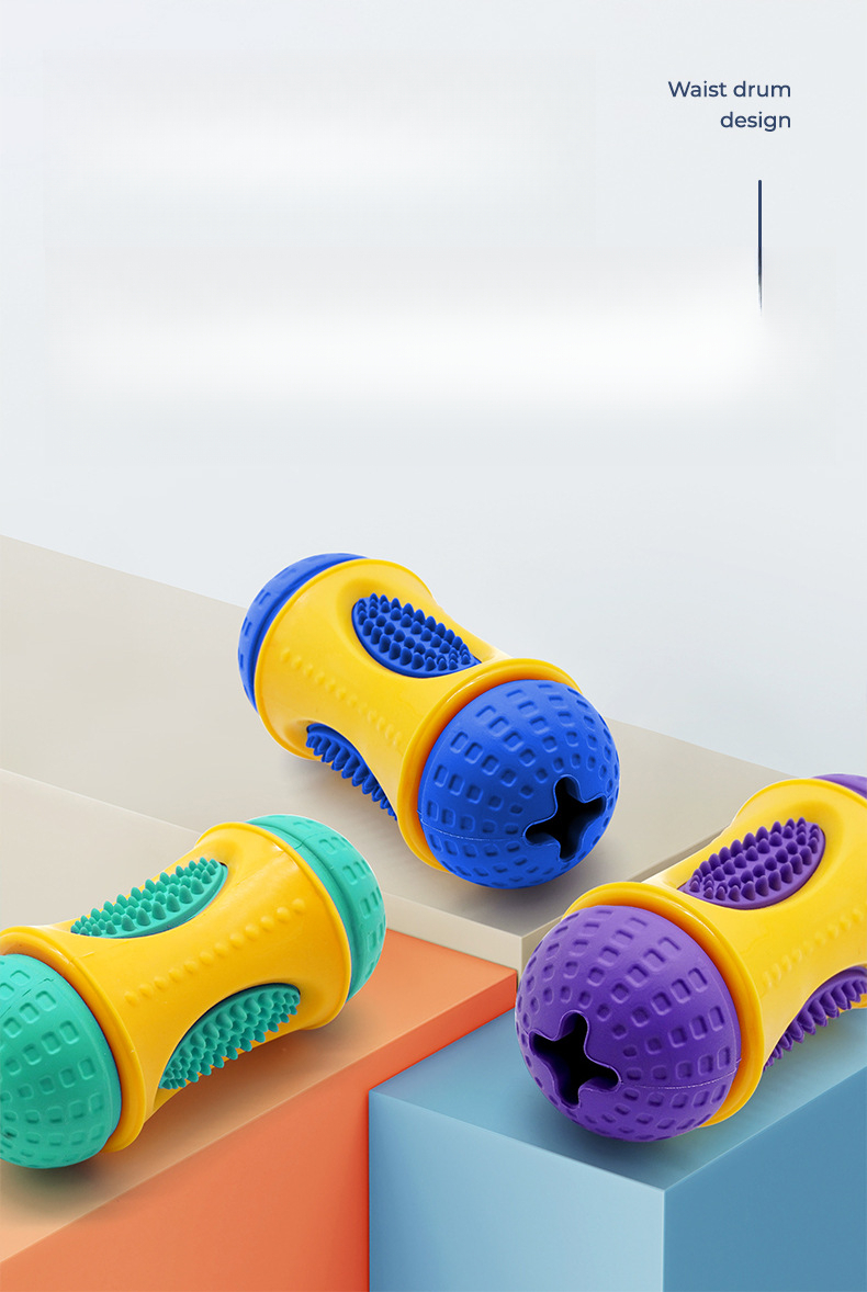 Natural Rubber Multi-Functional Food-Hiding Dog Toy, Teeth Cleaning, Durable Chew, Interactive Pet Toy_voghion.com