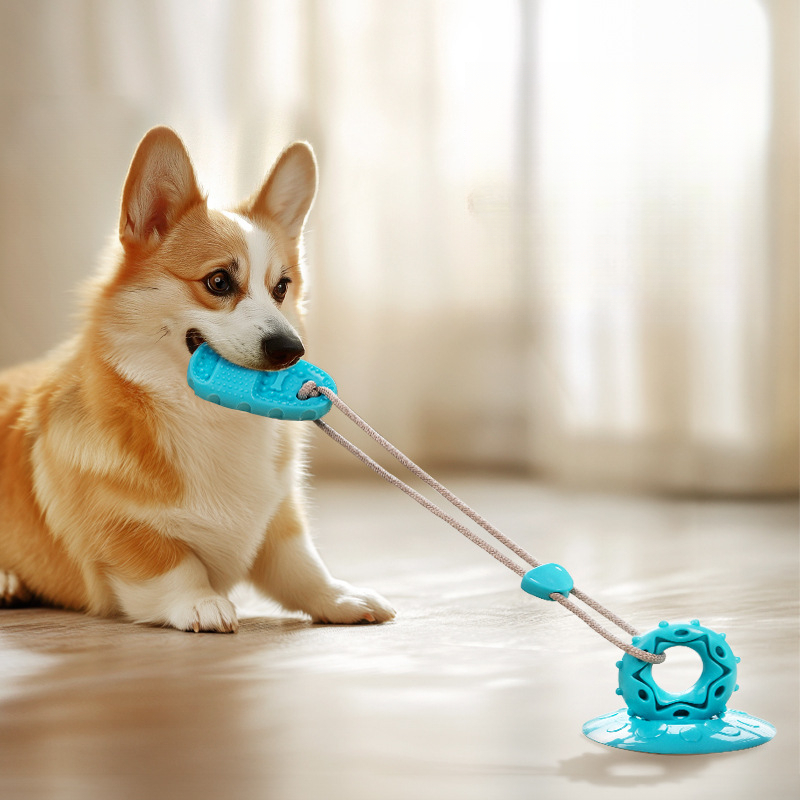 Dog Suction Cup Slippers Durable Chew Toy Teeth Grinding Food Dispensing Ball Boredom Relief And Energy Consumption For_voghion.com