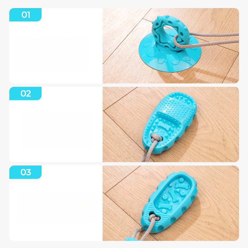 Dog Suction Cup Slippers Durable Chew Toy Teeth Grinding Food Dispensing Ball Boredom Relief And Energy Consumption For_voghion.com