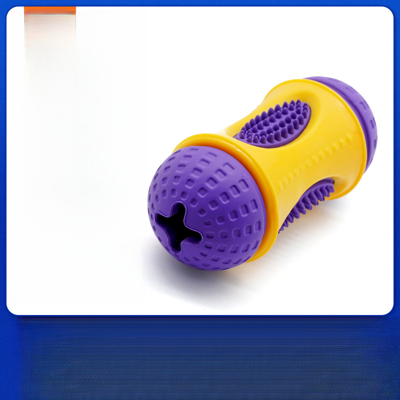 Natural Rubber Multi-Functional Food-Hiding Dog Toy, Teeth Cleaning, Durable Chew, Interactive Pet Toy_voghion.com