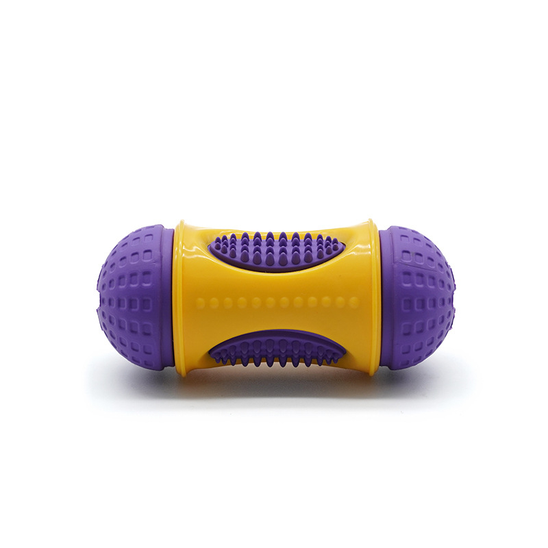 Natural Rubber Multi-Functional Food-Hiding Dog Toy, Teeth Cleaning, Durable Chew, Interactive Pet Toy_voghion.com