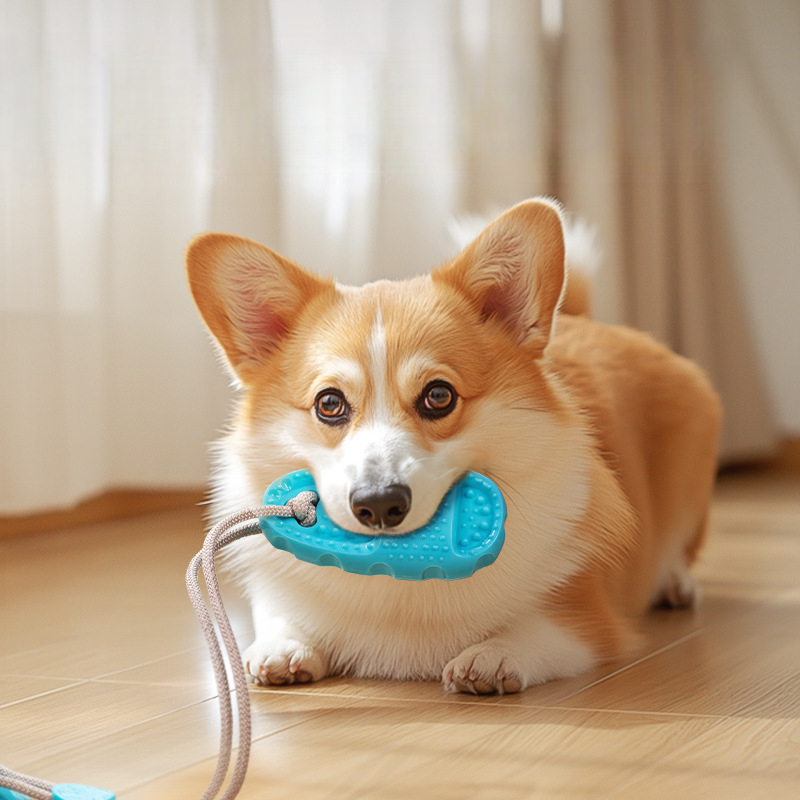 Dog Suction Cup Slippers Durable Chew Toy Teeth Grinding Food Dispensing Ball Boredom Relief And Energy Consumption For_voghion.com