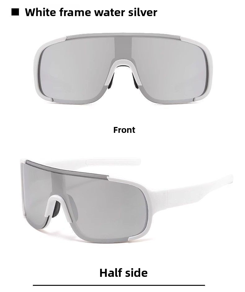 Neue winddichte Sonnenbrille für den Außenbereich, Wander- und Skibrille, integrierte Sportbrille_voghion.com