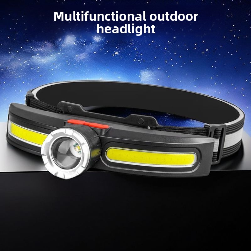 Strong Light COB Fishing Lighting Lamp Large Floodlight Home Outdoor Rechargeable Work LED Super Bright Head-mounted_voghion.com