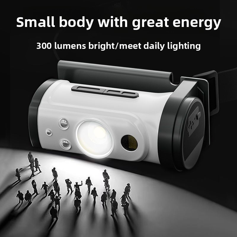 Wolson Head-mounted Strong Light Headlamp Ultra-light Portable Induction Cap Lamp Rechargeable Long Endurance Waterproof_voghion.com