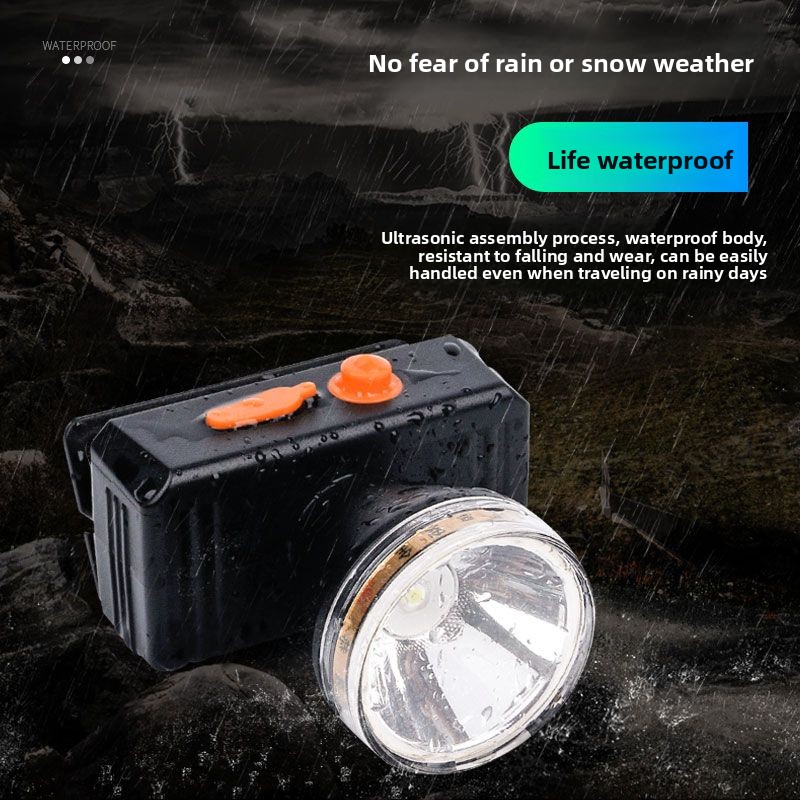 Headlamp Strong Li Ultra Bri Battery Life Long Range Outdoor Head-Mounted Mining Lamp Fishing Rechargeable_voghion.com