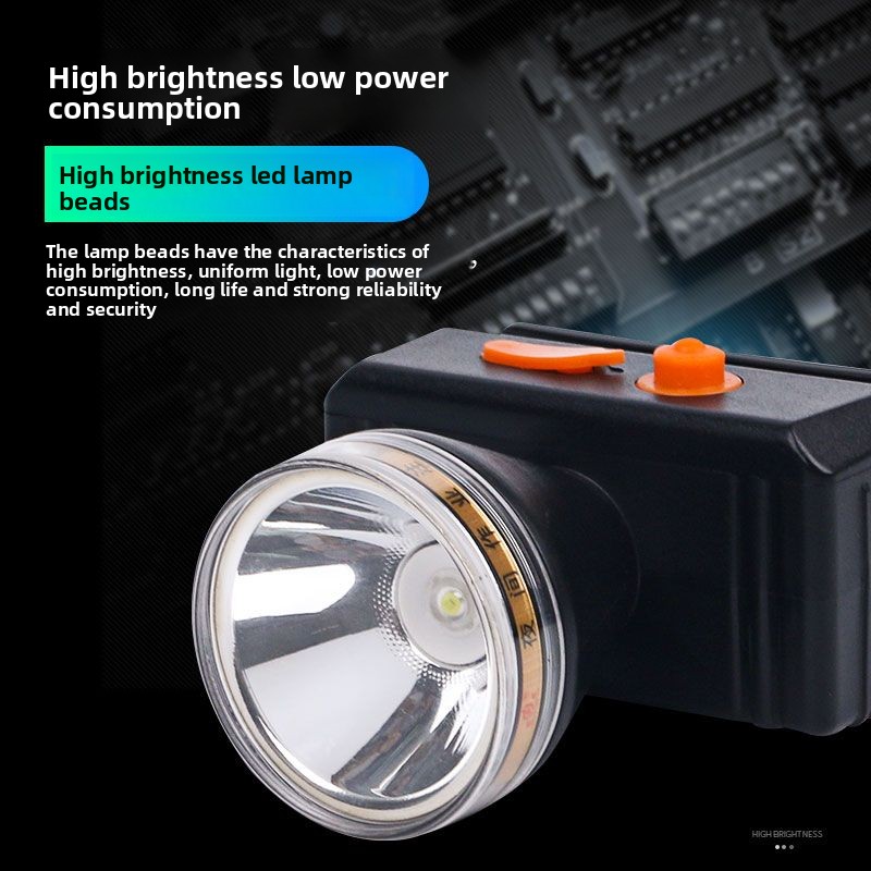 Headlamp Strong Li Ultra Bri Battery Life Long Range Outdoor Head-Mounted Mining Lamp Fishing Rechargeable_voghion.com