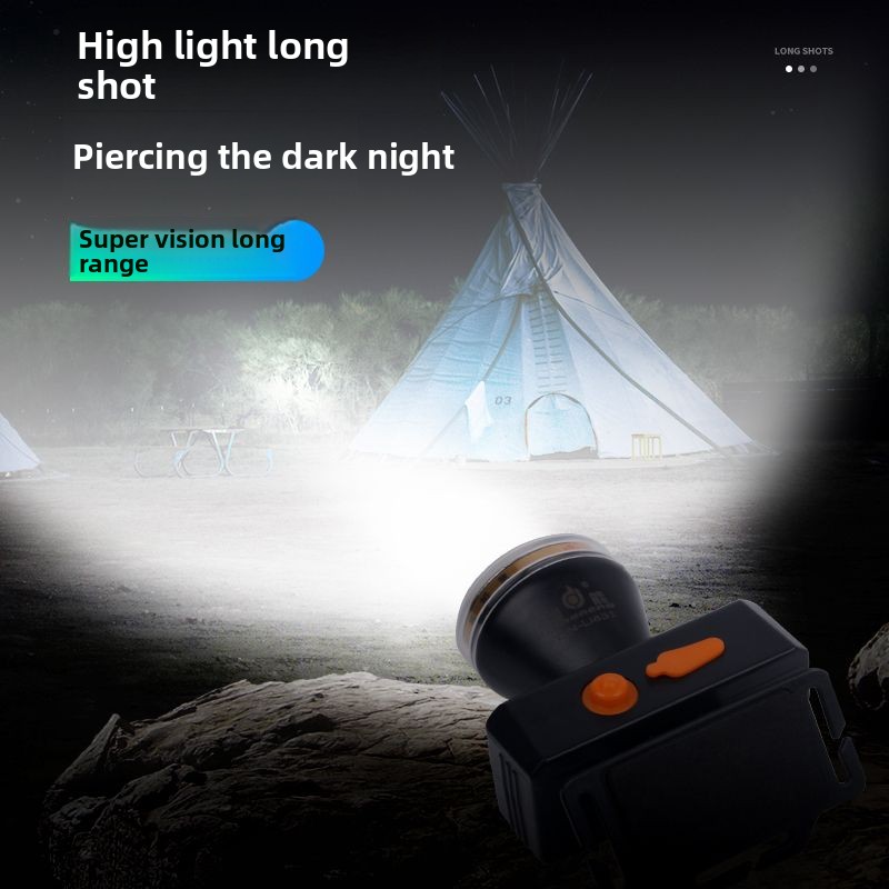 Headlamp Strong Li Ultra Bri Battery Life Long Range Outdoor Head-Mounted Mining Lamp Fishing Rechargeable_voghion.com