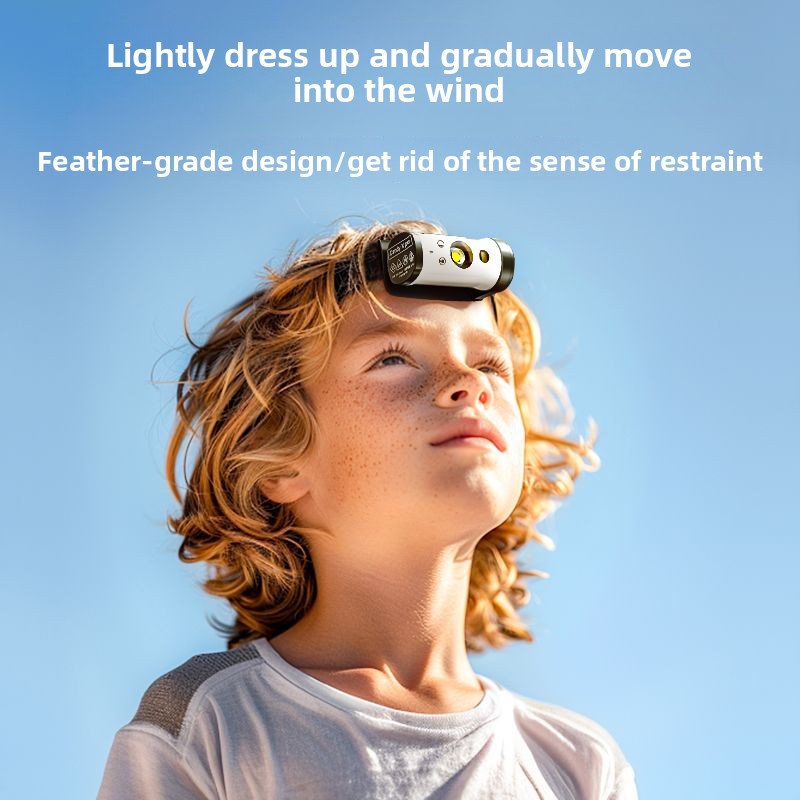Wolson Head-mounted Strong Light Headlamp Ultra-light Portable Induction Cap Lamp Rechargeable Long Endurance Waterproof_voghion.com