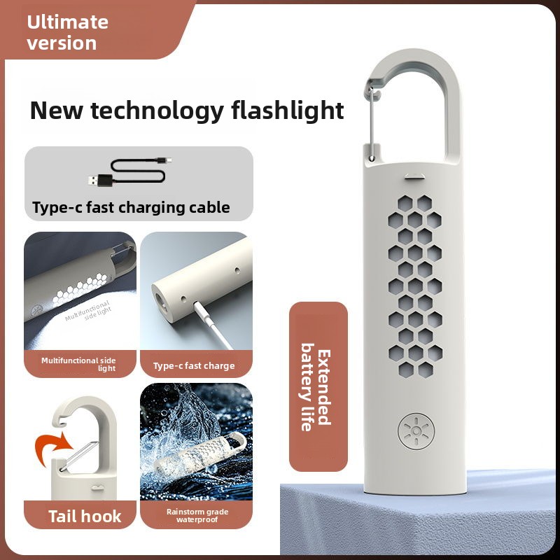 German Flashlight LED Multi-Function Rechargeable Ultra Bright Long-Range Torch High Brightness Portable_voghion.com