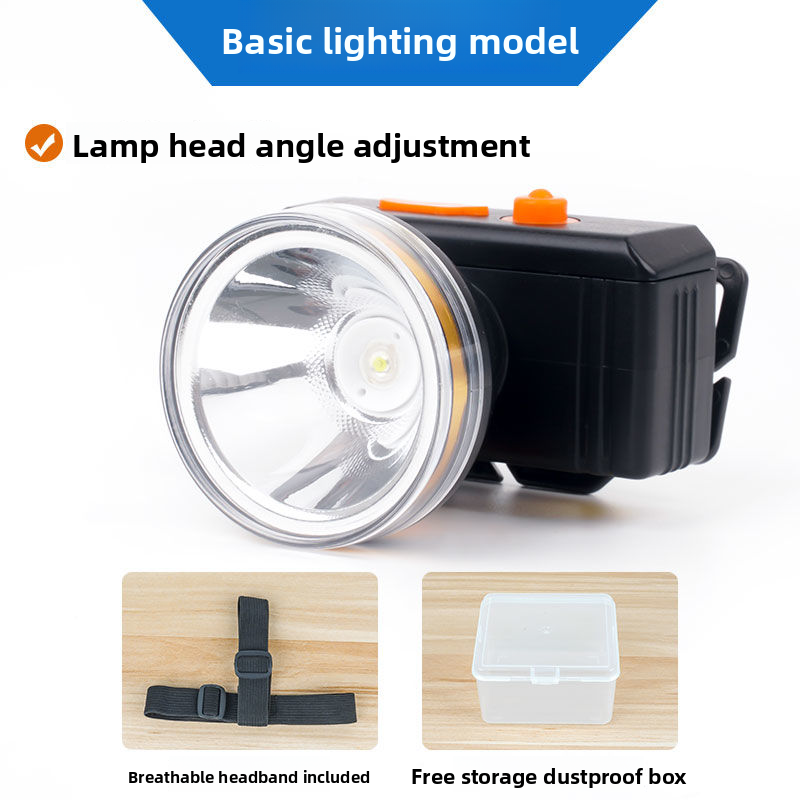 Headlamp Strong Li Ultra Bri Battery Life Long Range Outdoor Head-Mounted Mining Lamp Fishing Rechargeable_voghion.com