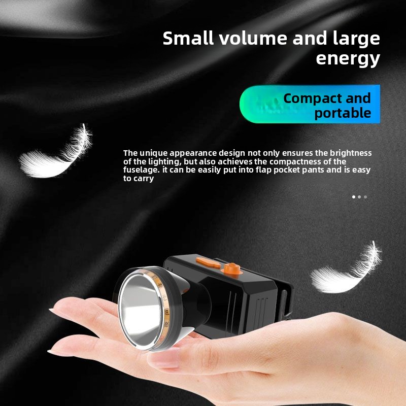 Headlamp Strong Li Ultra Bri Battery Life Long Range Outdoor Head-Mounted Mining Lamp Fishing Rechargeable_voghion.com