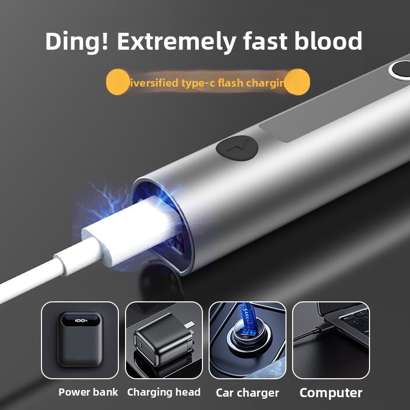 Nuova torcia elettrica multifunzione portatile ricaricabile antideflagrante laser due in uno per autodifesa all'aperto_voghion.com