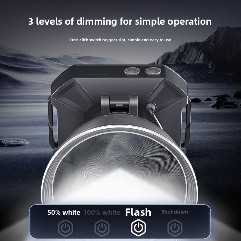Pullman High Brightness LED Ultra Bright Long Battery Life Zoomable Head-Mounted Flashlight Long-Range Outdoor Headlamp_voghion.com