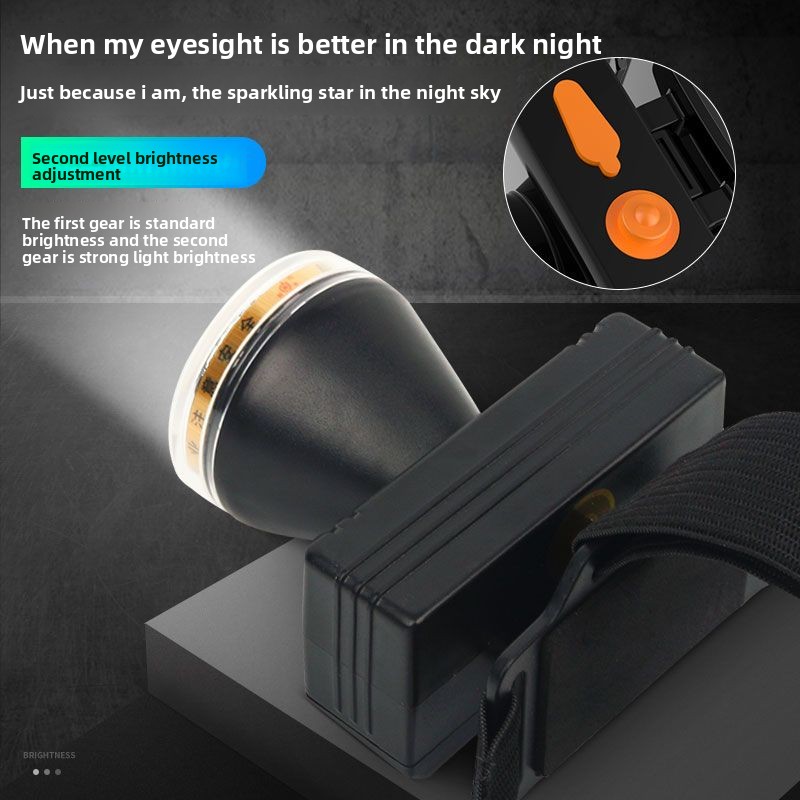 Headlamp Strong Li Ultra Bri Battery Life Long Range Outdoor Head-Mounted Mining Lamp Fishing Rechargeable_voghion.com