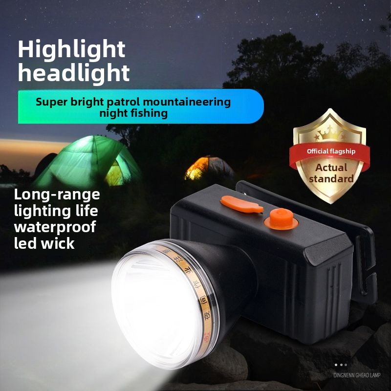 Headlamp Strong Li Ultra Bri Battery Life Long Range Outdoor Head-Mounted Mining Lamp Fishing Rechargeable_voghion.com