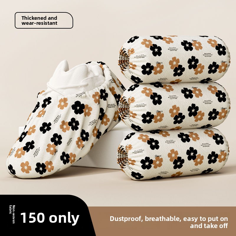 Disposable Non-Woven Thickened Breathable Dustproof Shoe Covers Guest High-Quality Lightweight Waterproof Indoor_voghion.com