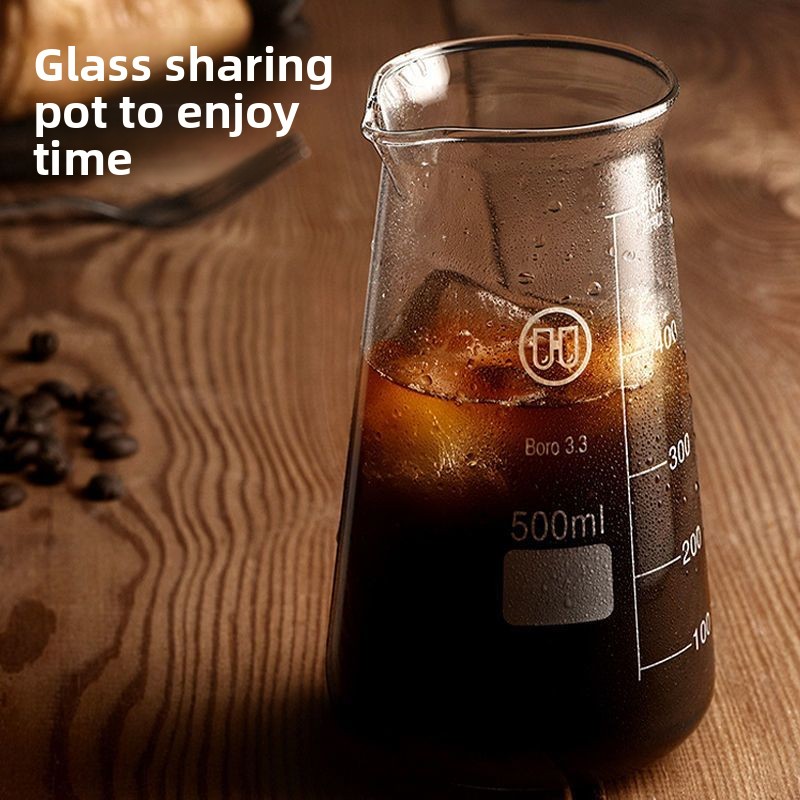 Iced American Coffee Hand Brewed Hanging Ear Sharing Brewing Cold Infusion Pot Tasting Household Graduated Measuring Cup_voghion.com
