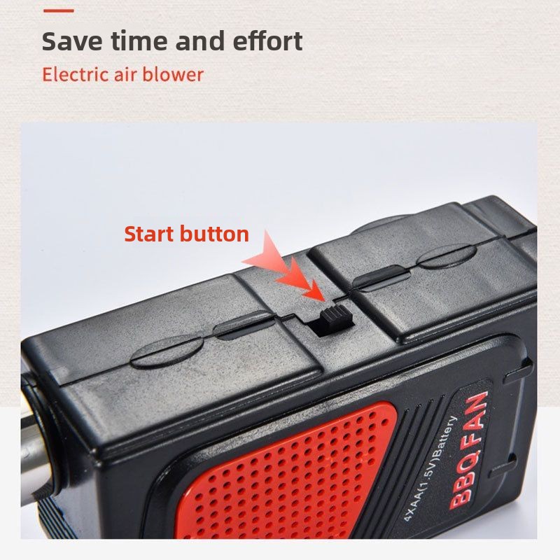 Daqin Left Bank Electric Blower BBQ Accessories Portable Handheld Fire Starter Burner_voghion.com
