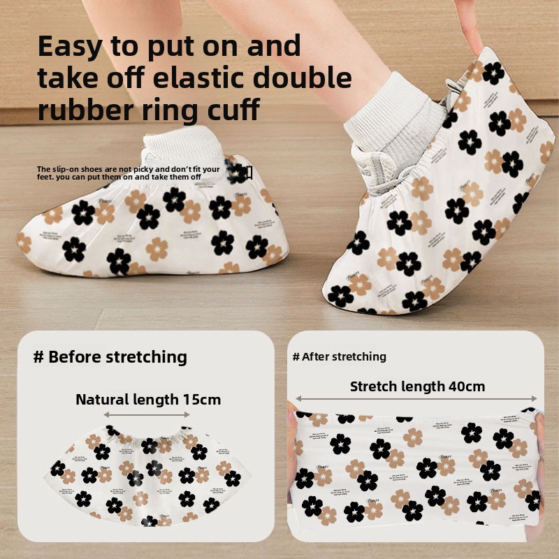 Disposable Non-Woven Thickened Breathable Dustproof Shoe Covers Guest High-Quality Lightweight Waterproof Indoor_voghion.com