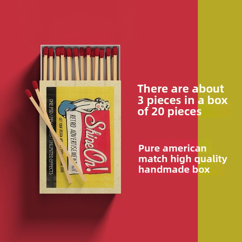 American Premium Old-fashioned Small Box Portable Lighter Domestic Sale High-quality Gift Self-lighting Matches_voghion.com