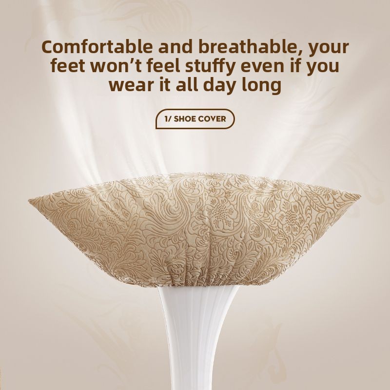 Disposable Shoe Covers Non-Woven Fabric Indoor Household Guest Slip-On Ultra Thick Waterproof Non-Slip Wear-Resistant_voghion.com
