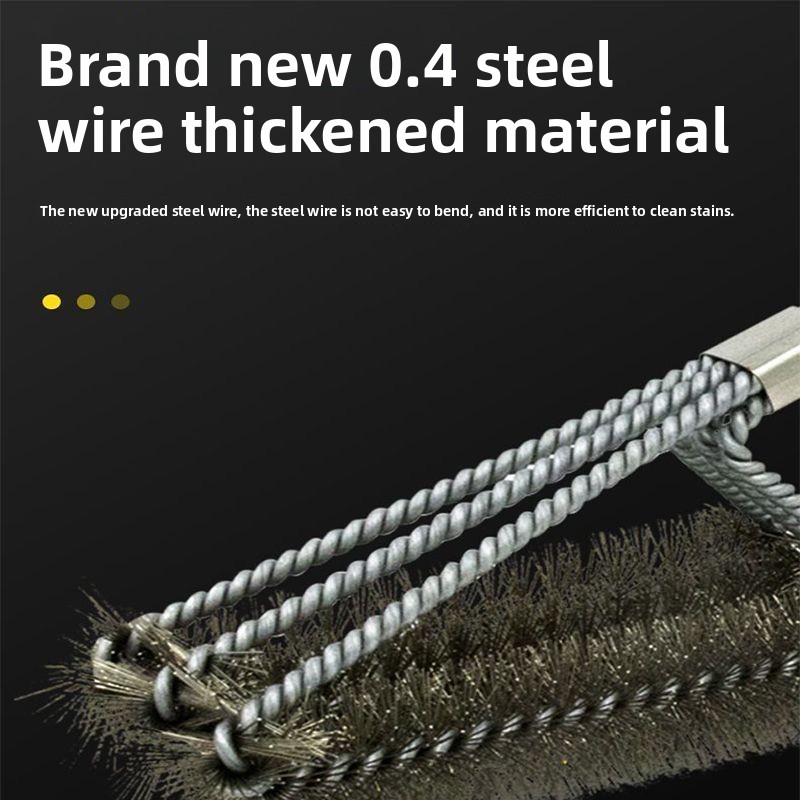 Iron Wire For Washing Rack Barbecue Grill Long Handle Steel Brush Special Cleaning Tool_voghion.com