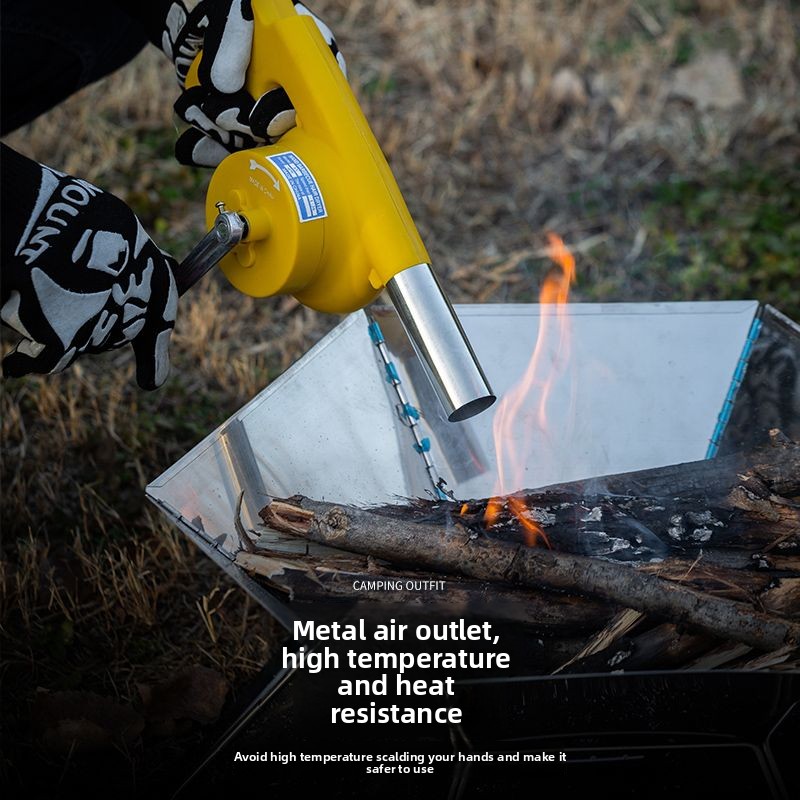 Hand Crank Fan Blower Handheld Small Charcoal Fire Starter For Camping And Outdoor Activities_voghion.com