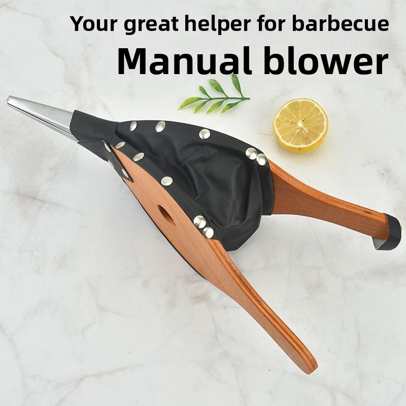 BBQ Outdoor Handheld Starter Portable Charcoal Wood Fire Blower_voghion.com
